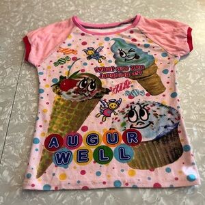 Super Cute Handmade German Ice Cream & Cupcake Pink T-Shit